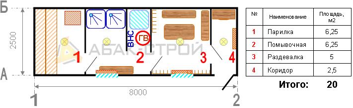 Вагон-дом Баня - Абак-Строй